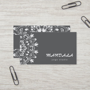 CARTE DE VISITE LOGO MANDALA PERSONNALISÉ INSTRUCTEUR DE YOGA
