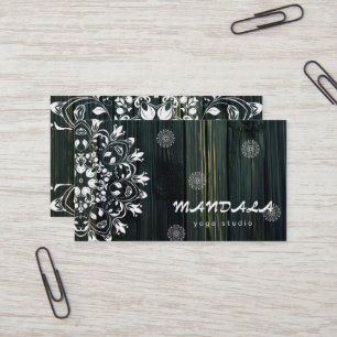 CARTE DE VISITE LOGO MANDALA PERSONNALISÉ POUR PROFESSEUR DE YOGA