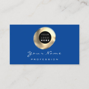Carte De Visite Logo Maquillage Artiste Coiffure clous Floral Gold