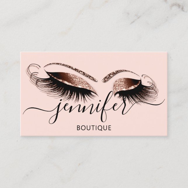 Carte De Visite Logo maquillage Boutique Lash Studio Brow Parties  (Devant)