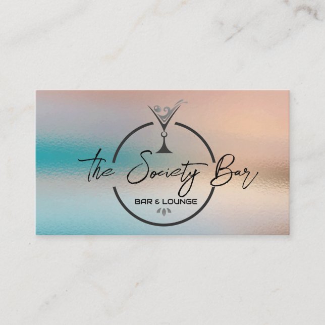 Carte De Visite Logo Martini | Bar Lounge (Devant)