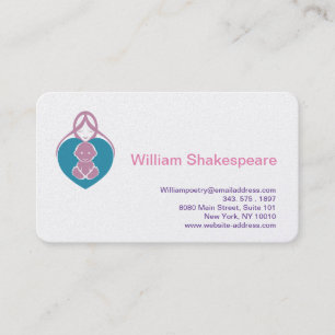Carte De Visite Logo mère et bébé