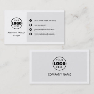 Carte De Visite Logo minimaliste