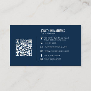 Carte De Visite Logo minimaliste de la compagnie de marine profess
