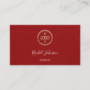 Carte De Visite Logo minimaliste Kraft Elegant Couch Therapist Rou