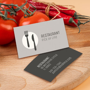 Carte De Visite Logo minimaliste moderne Cuisine Business & Restau