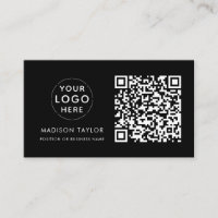 Logo minimum personnalisé de l'entreprise Code QR