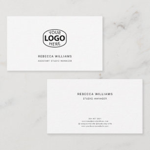 Carte De Visite Logo Moderne Employés de l'entreprise Personnalisé