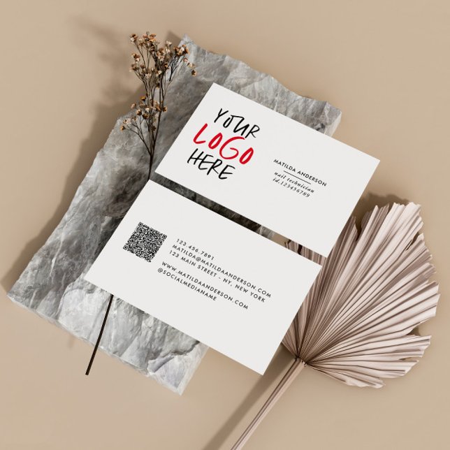 Carte De Visite Logo moderne, minime et remplaçable (Créateur téléchargé)