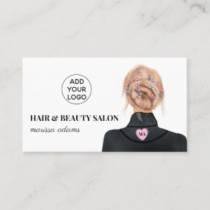 Carte De Visite Logo moderne salon de coiffure photo