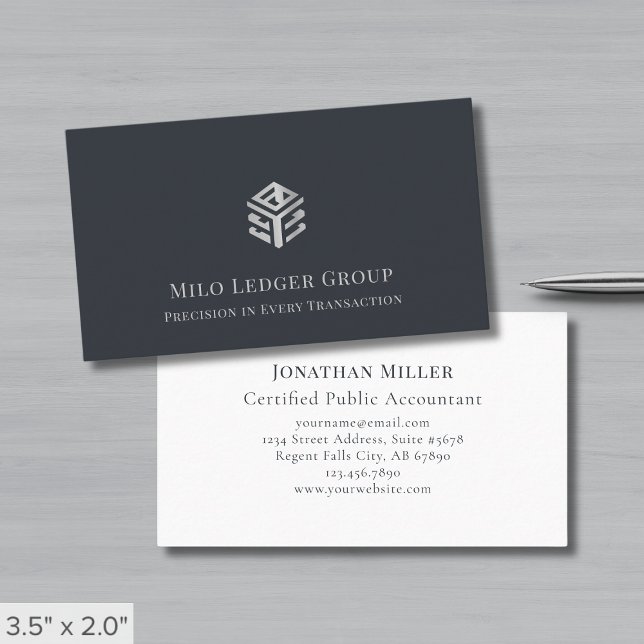 Carte De Visite Logo moderne simple (Créateur téléchargé)