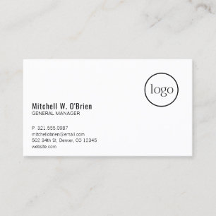 Carte De Visite Logo moderne simple professionnel