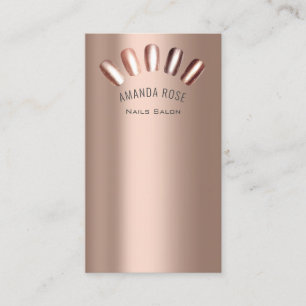 Carte De Visite Logo Nails Professionnels Manucure Pedicure Skinny