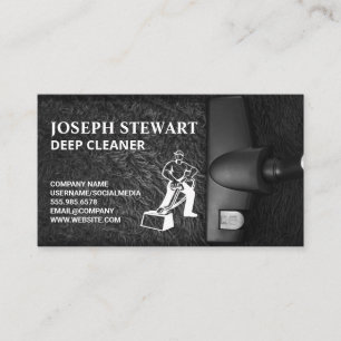 Carte De Visite Logo Nettoyant   Nettoyage en profondeur des tapis