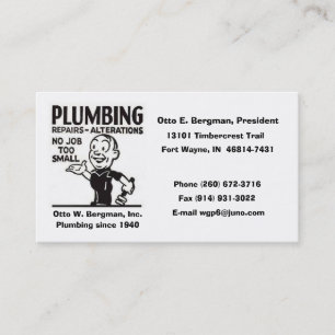 Carte De Visite Logo, Otto E. Bergman