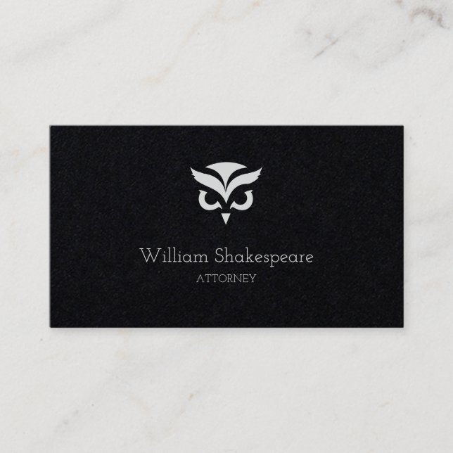 Carte De Visite Logo Owl Bird (Devant)
