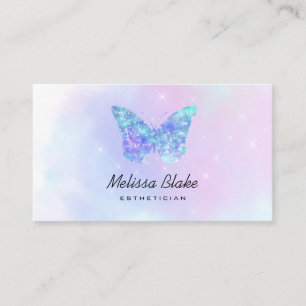 Carte De Visite logo papillon bleu