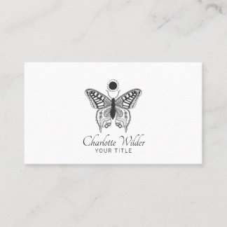 Carte De Visite Logo Papillon Céleste