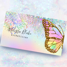 logo papillon parties scintillant faux pastel