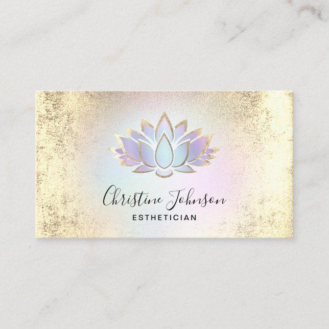 Carte De Visite logo pastel lotus (Devant)
