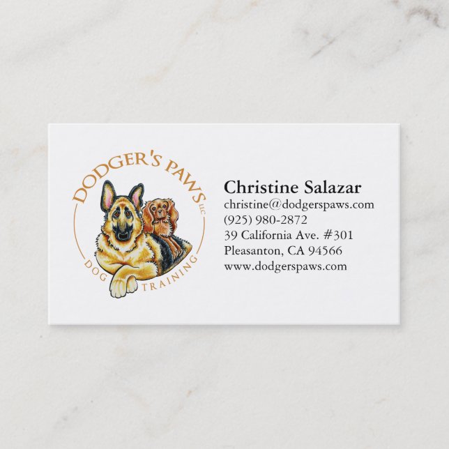 Carte De Visite Logo Paws (Devant)