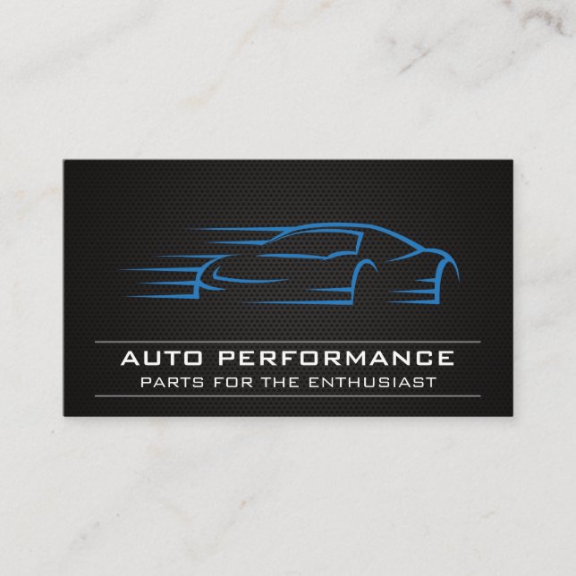 Carte De Visite Logo Performance Car Drifting | Fibre de carbone (Devant)
