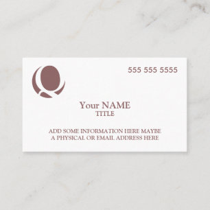 Carte De Visite Logo personnalisé