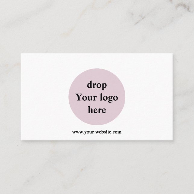 Carte De Visite Logo personnalisé de code QR d'entreprise (Devant)