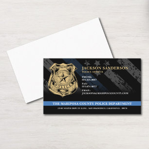 Carte De Visite Logo personnalisé de l'agent de police