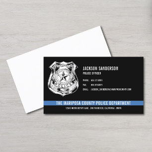 Carte De Visite Logo personnalisé de l'agent de police