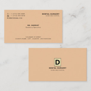 Carte De Visite Logo Personnalisé, Dentistère, Dentiste