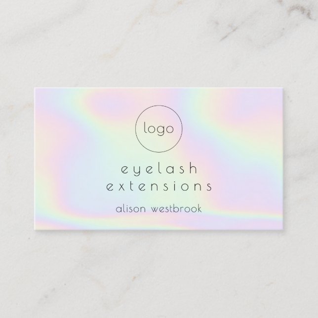 Carte De Visite Logo personnalisé des extensions pour les cils arc (Devant)