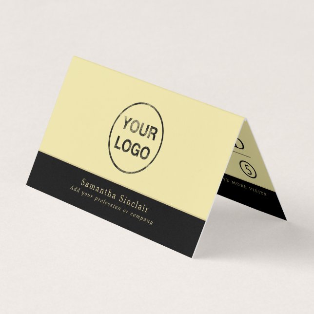 Carte De Visite Logo personnalisé - Double fidélité (Devant)