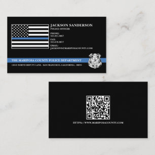 Carte De Visite Logo personnalisé du département de police