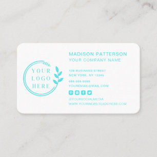 Carte De Visite Logo personnalisé Icônes minimalistes modernes des