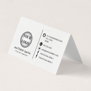 Carte De Visite Logo personnalisé Minimaliste