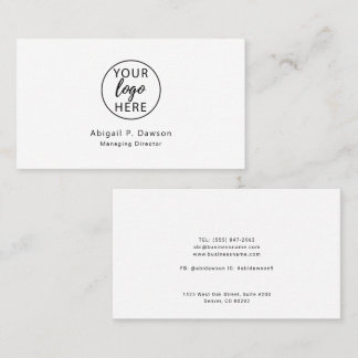 Carte De Visite Logo personnalisé minimaliste