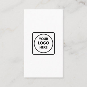 Carte De Visite Logo personnalisé   Minimaliste Vertical Moderne E