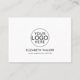 Carte De Visite Logo personnalisé Moderne Minimaliste