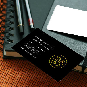 Carte De Visite Logo personnalisé moderne minimaliste blanc ou tou