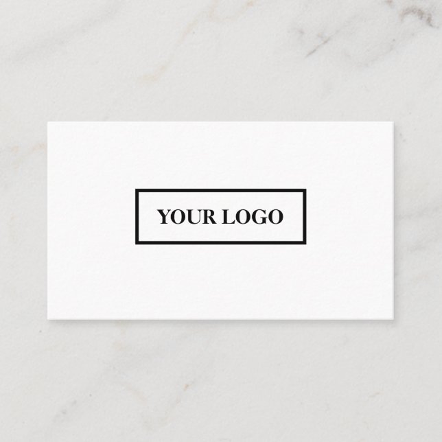 Carte De Visite Logo personnalisé professionnel (Devant)