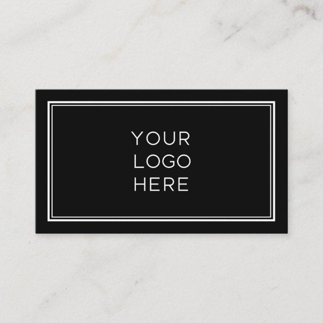 Carte De Visite Logo personnalisé professionnel| Simple et minimal (Devant)