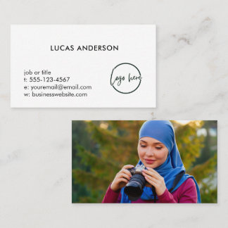Carte De Visite Logo personnalisé simple moderne minimal professio