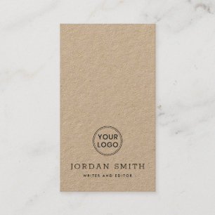 Carte De Visite Logo personnalisé vertical professionnel moderne K