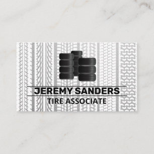 Carte De Visite Logo Pneus empilés   Marques de pneus