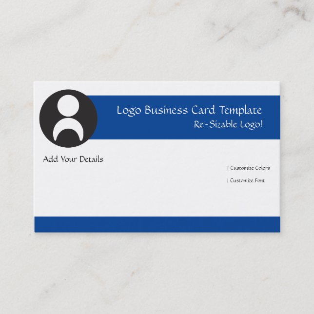 Carte De Visite Logo pour enfants ou Logo en noir et blanc (Devant)