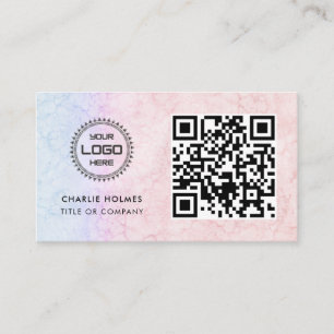 Carte De Visite Logo professionnel du code QR   Professionnel et m