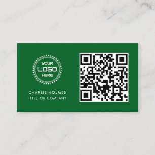 Carte De Visite Logo professionnel du code QR   Professionnel et m