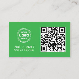 Carte De Visite Logo professionnel du code QR   Professionnel et m