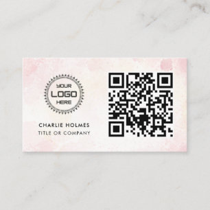 Carte De Visite Logo professionnel du code QR   Professionnel et m